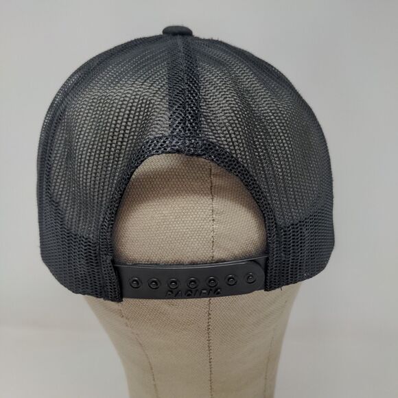 Pacific Headwear Men's Snapback Mesh Back Hat Black Adjustable Metro Diner Logo - Picture 8 of 12